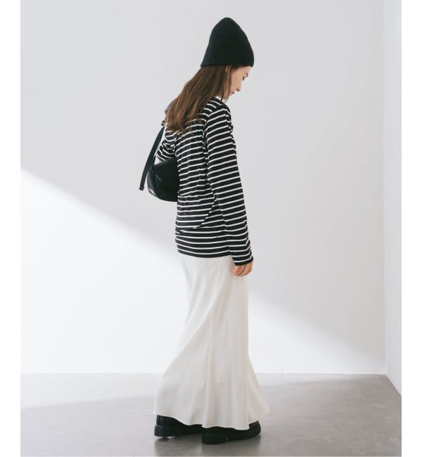 FRAMeWORK「ショルダースナップボーダーTee」|Tシャツ・カットソー|