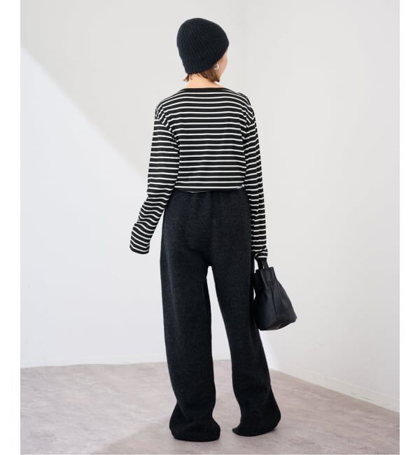 FRAMeWORK「ショルダースナップボーダーTee」|Tシャツ・カットソー|