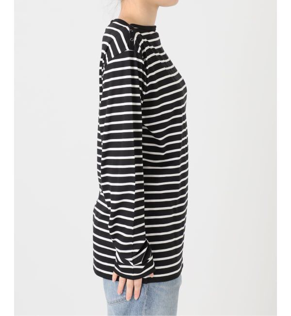 FRAMeWORK「ショルダースナップボーダーTee」|Tシャツ・カットソー|