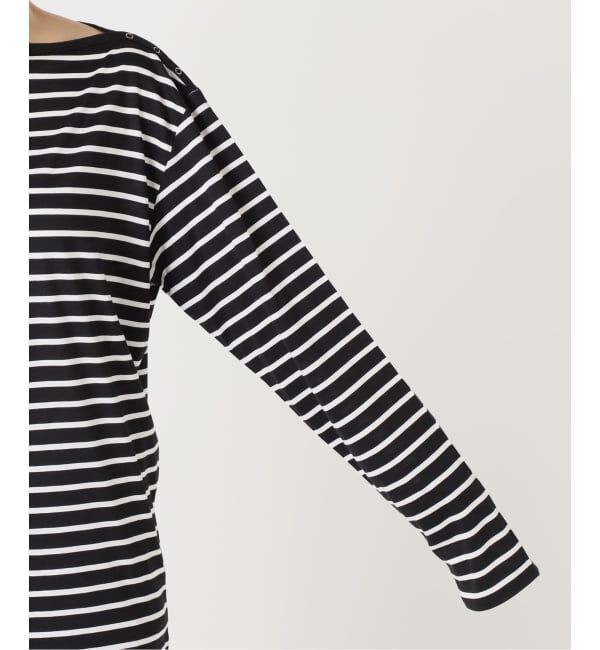 FRAMeWORK「ショルダースナップボーダーTee」|Tシャツ・カットソー|