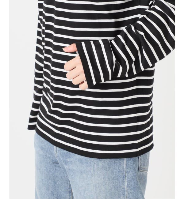 FRAMeWORK「ショルダースナップボーダーTee」|Tシャツ・カットソー|