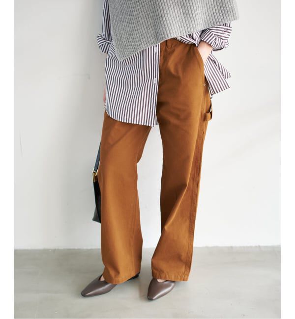 Spick and Span「≪洗濯機洗い可≫起毛ペインターチノ」|チノ|ブラウン