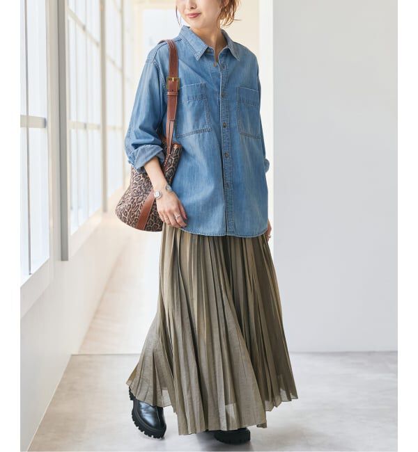 Spick and Span「シアーランダムプリーツスカート」|スカート|