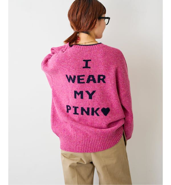 Spick and Span「《WEB限定 / 追加2》ロゴインターシャニット」|ニット・セーター|