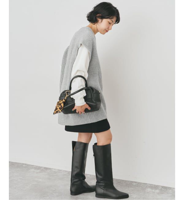 Spick and Span「オーバーサイズVネックニットベスト」|ベスト・ジレ|