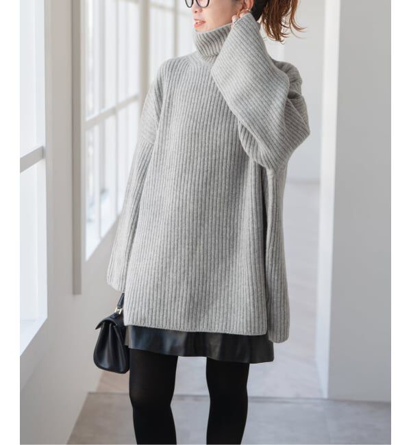 Spick and Span「ラムウールチュニックタートルニット」|ニット・セーター|