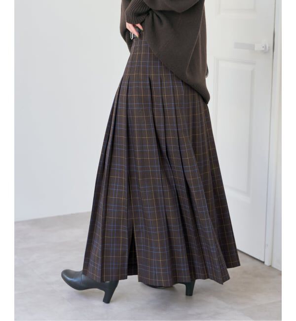 Spick and Span「ベルテッドプリーツスカート」|スカート|