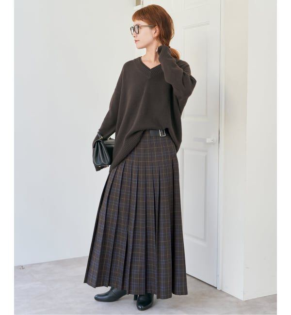 Spick and Span「ベルテッドプリーツスカート」|スカート|