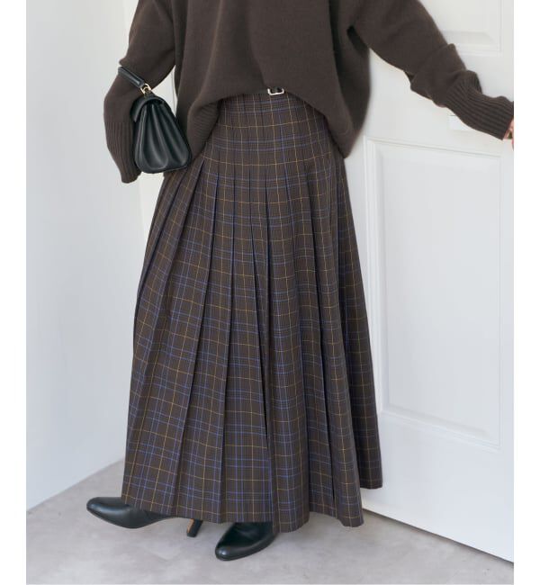 Spick and Span「ベルテッドプリーツスカート」|スカート|