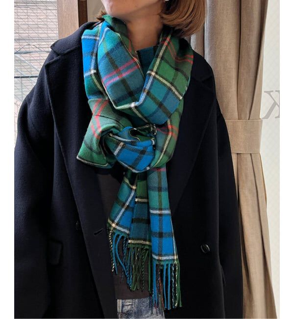 FRAMeWORK「MAGNIBERG Queen Scarf」|マフラー|ブルー