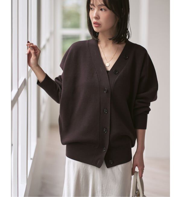 NOBLE「《追加》Vネックドルマンカーディガン」|カーディガン|ブラウン