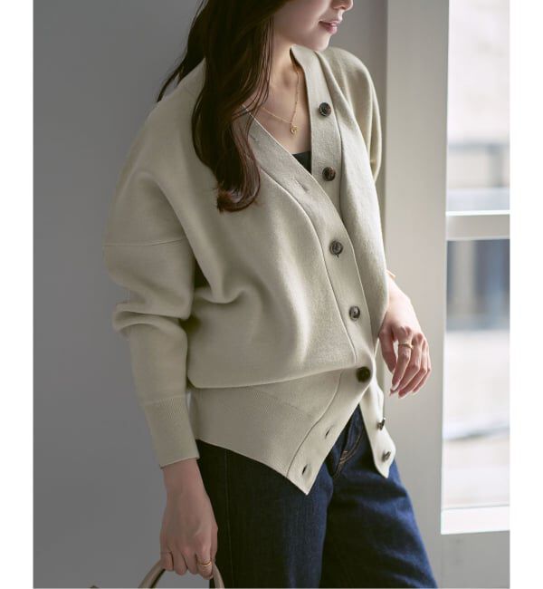 NOBLE「《追加》Vネックドルマンカーディガン」|カーディガン|