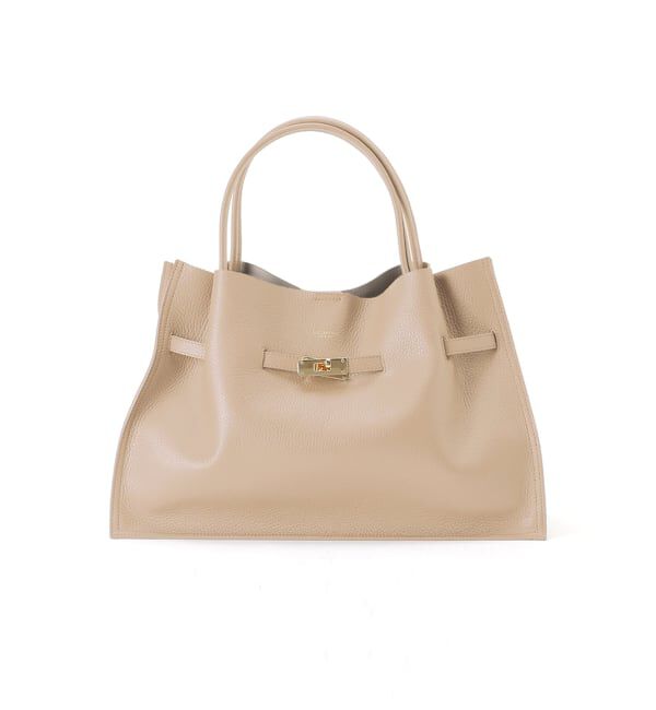 Spick and Span「《追加予約》VIOLAd&rsquo;ORO / ヴィオラドーロ イタリアンWフェイスレザートートバッグ L」|トートバッグ|ベージュ