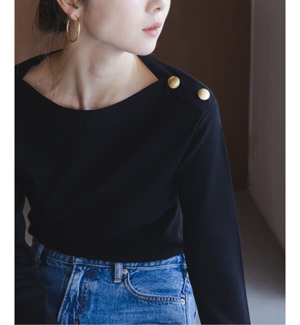 NOBLE「ショルダーボタンニットプルオーバー」|ニット・セーター|