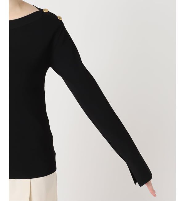 NOBLE「ショルダーボタンニットプルオーバー」|ニット・セーター|