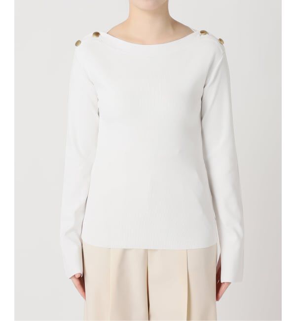 NOBLE「ショルダーボタンニットプルオーバー」|ニット・セーター|