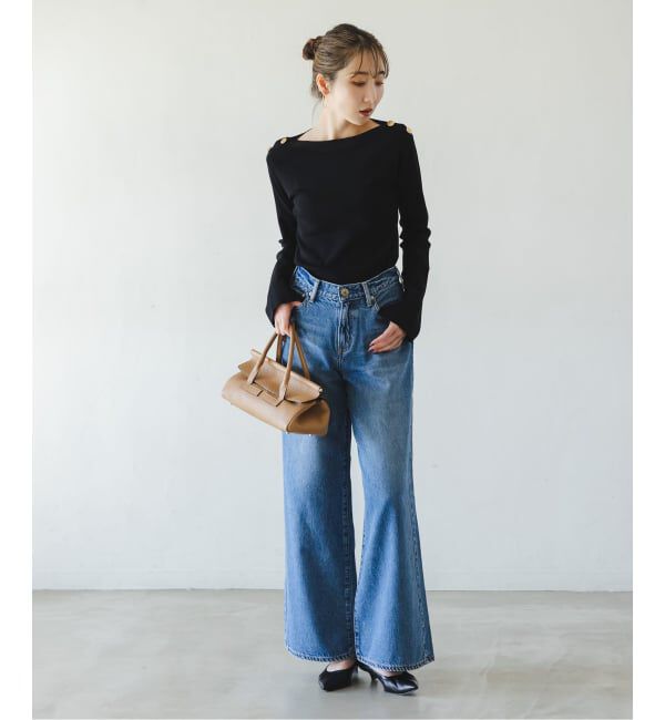 NOBLE「ショルダーボタンニットプルオーバー」|ニット・セーター|