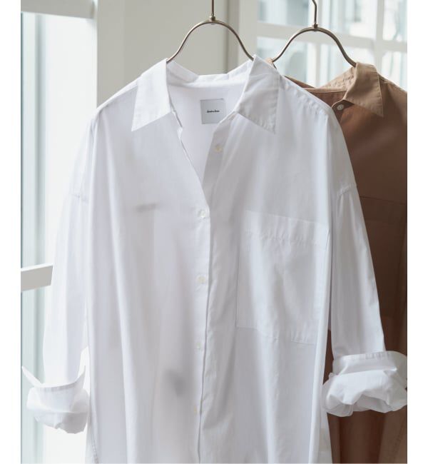 Spick and Span「《追加》50コットンオーバーシャツ」|シャツ・ブラウス|ホワイト