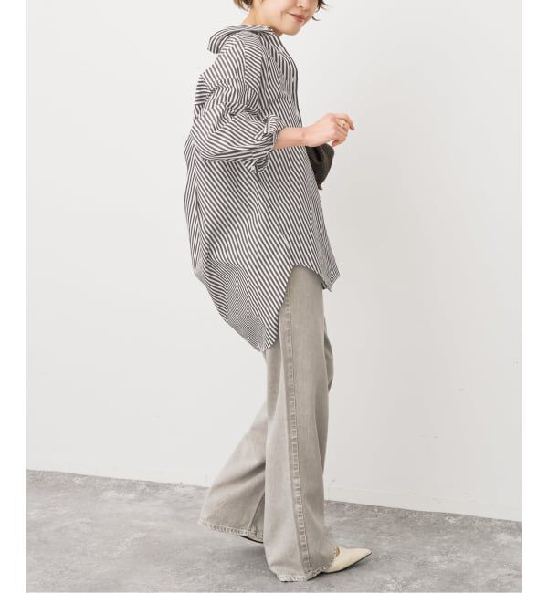 Spick and Span「《追加》50コットンオーバーシャツ」|シャツ・ブラウス|