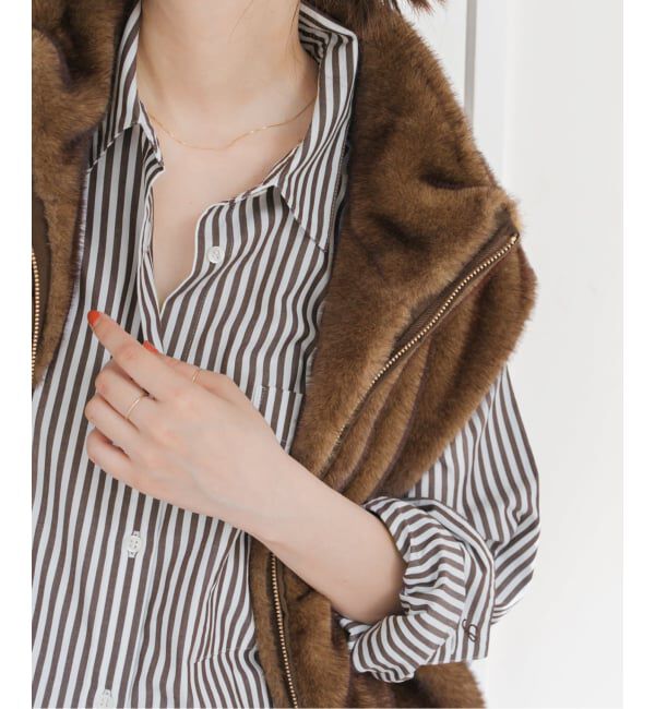 Spick and Span「《追加》50コットンオーバーシャツ」|シャツ・ブラウス|