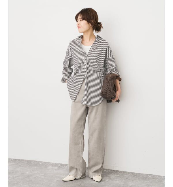 Spick and Span「《追加》50コットンオーバーシャツ」|シャツ・ブラウス|