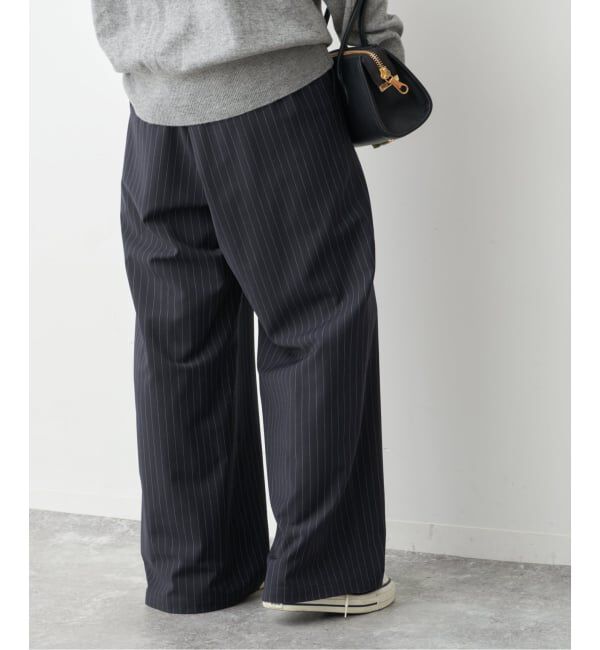 Spick and Span「TWストライプイージーパンツ」|スラックス|