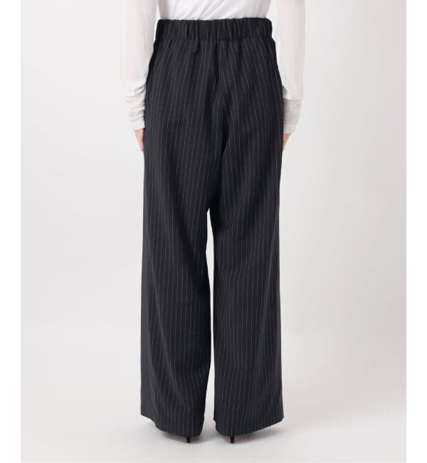 Spick and Span「TWストライプイージーパンツ」|スラックス|