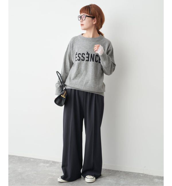 Spick and Span「TWストライプイージーパンツ」|スラックス|