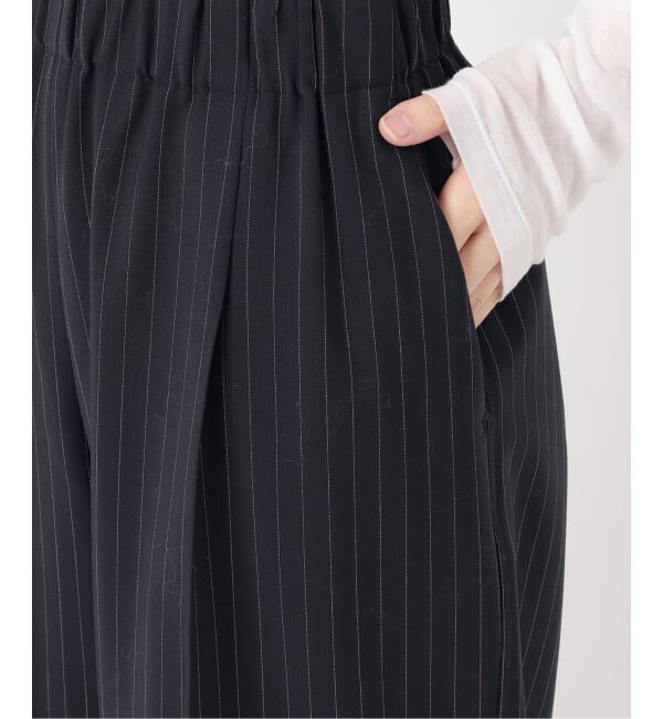 Spick and Span「TWストライプイージーパンツ」|スラックス|