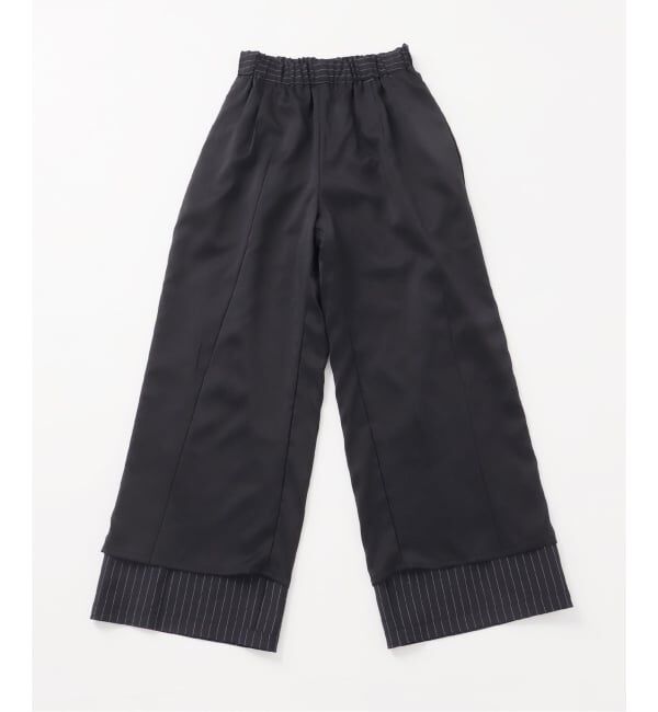 Spick and Span「TWストライプイージーパンツ」|スラックス|