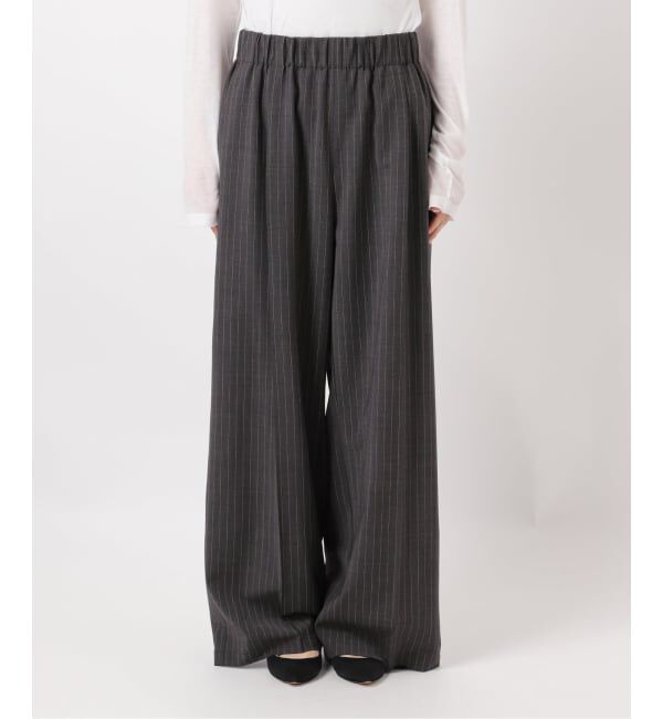 Spick and Span「TWストライプイージーパンツ」|スラックス|