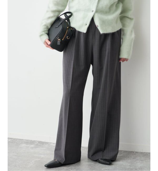 Spick and Span「TWストライプイージーパンツ」|スラックス|