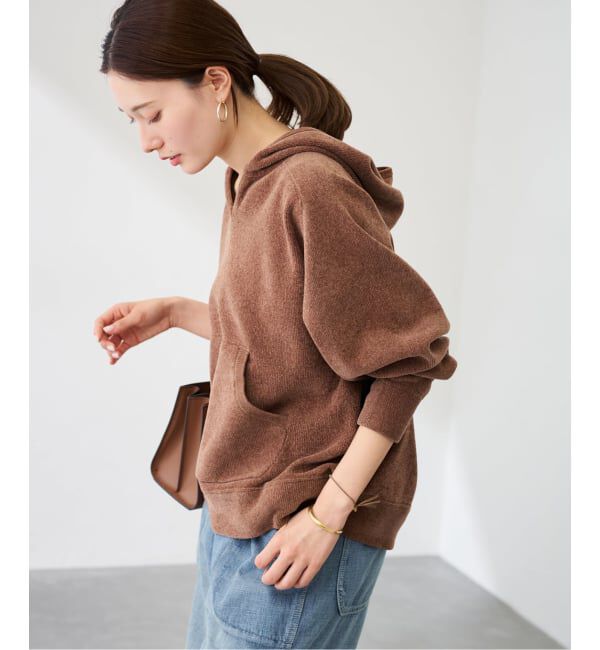 FRAMeWORK「ショートモールニットフーディ」|ニット・セーター|