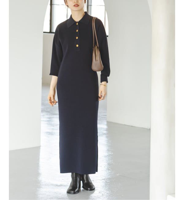 NOBLE「《追加》ポロシャツニットワンピース 2」|ワンピース|