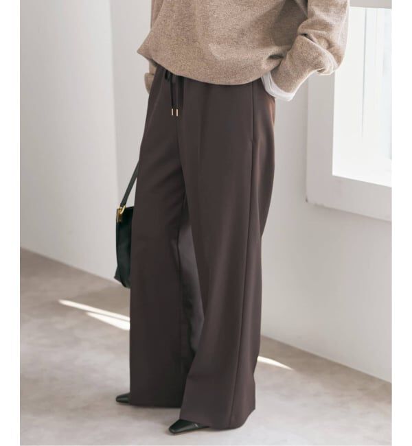 Spick and Span「《新色有り / 追加》P/Wイージースラックスパンツ」|スラックス|