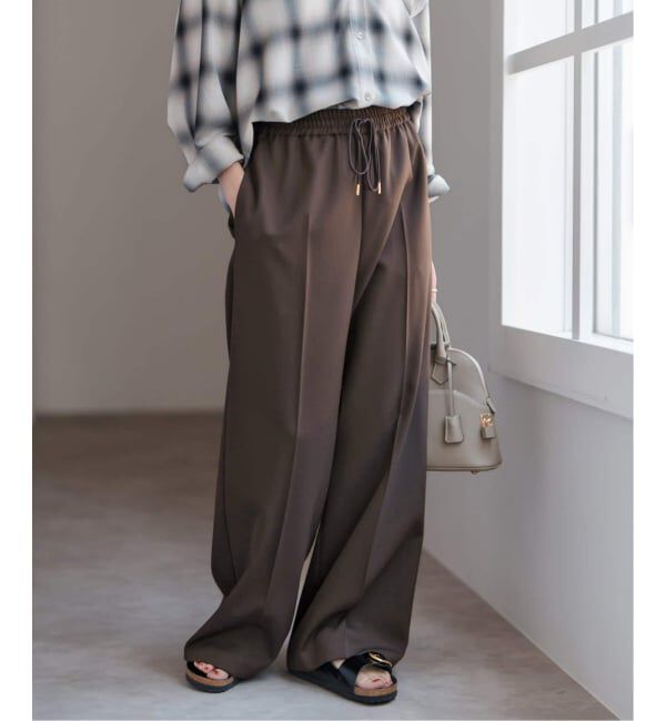 Spick and Span「《新色有り / 追加》P/Wイージースラックスパンツ」|スラックス|
