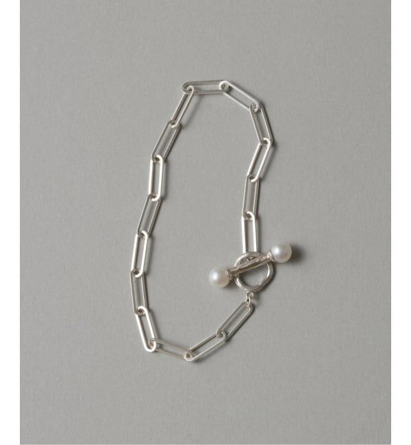 Spick and Span「【SAMH by LILAS】パールTバークリップチェーンブレスレット SV」|ブレスレット・バングル|