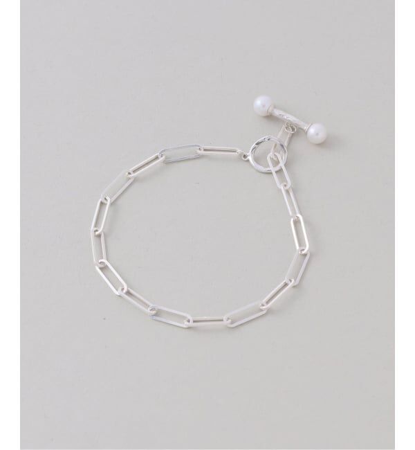 Spick and Span「【SAMH by LILAS】パールTバークリップチェーンブレスレット SV」|ブレスレット・バングル|