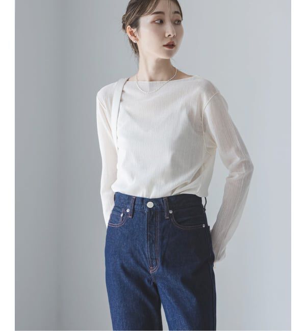 NOBLE「《追加予約》シアークレープジャージロングTシャツ」|Tシャツ・カットソー|