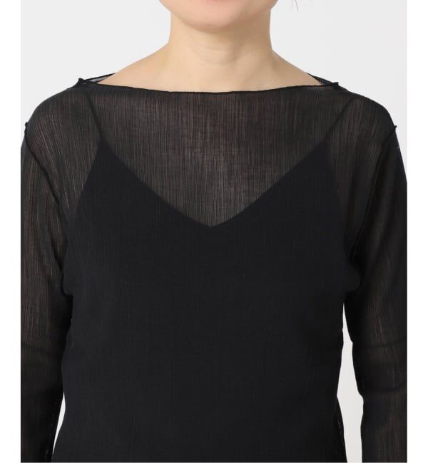 NOBLE「《追加予約》シアークレープジャージロングTシャツ」|Tシャツ・カットソー|