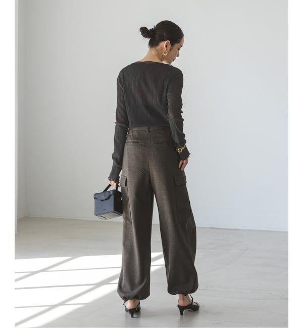 NOBLE「《追加予約》シアークレープジャージロングTシャツ」|Tシャツ・カットソー|