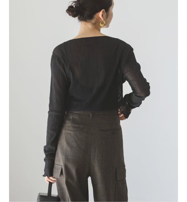 NOBLE「《追加予約》シアークレープジャージロングTシャツ」|Tシャツ・カットソー|