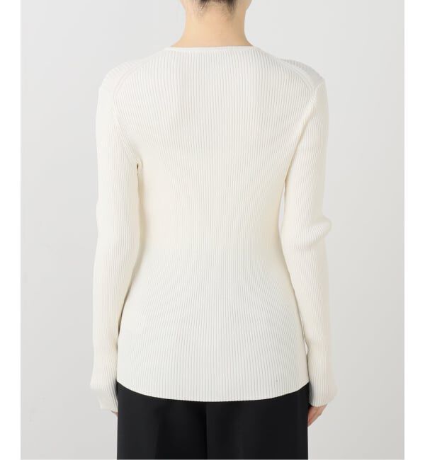 HARDY NOIR「リブクルーネックカーディガン」|ニット・セーター|