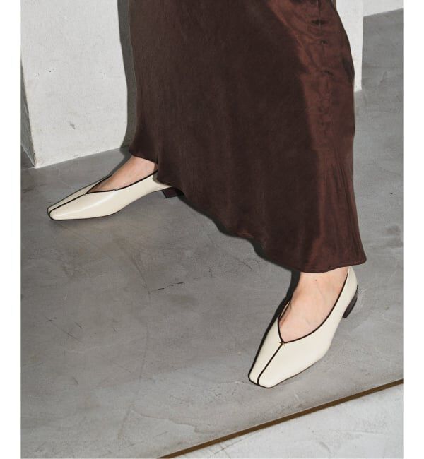 GRISE「《追加》GRISE2.5cmナロースクエアシームフラット」|その他|ナチュラル