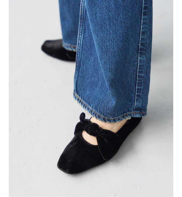  「《追加3》スクエアベルベットリボンフラット」|その他|