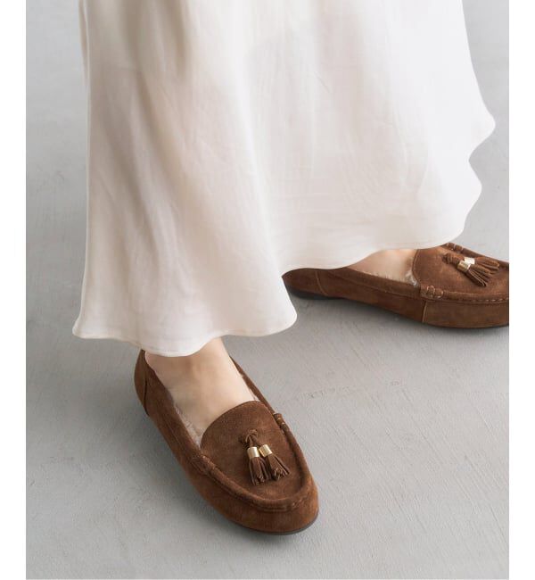  「レザーファータッセルモカシン」|その他|ブラウン B