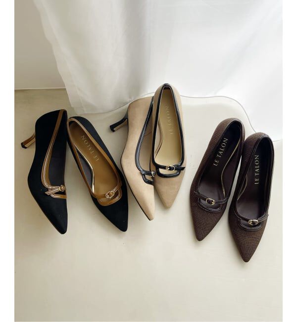  「6.5cmポインテッドフロントベルトパンプス」|パンプス|