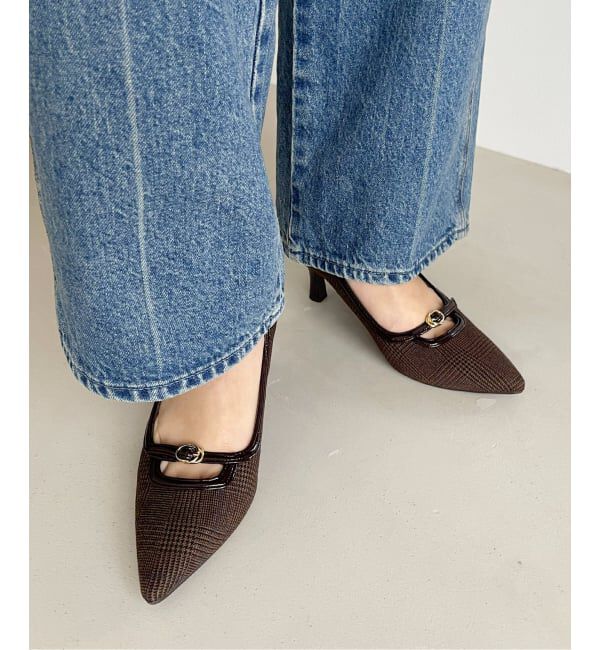  「6.5cmポインテッドフロントベルトパンプス」|パンプス|