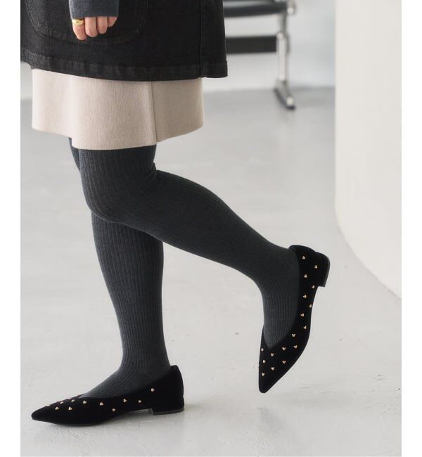  「ポインテッドハートスタッズフラット」|その他|