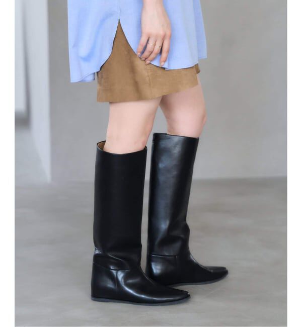  「《追加5》2cmワイドシャフトロングブーツ」|ロングブーツ|